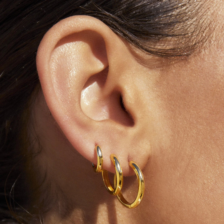 Arms Of Eve Scarlet Gold Hoop Earrings