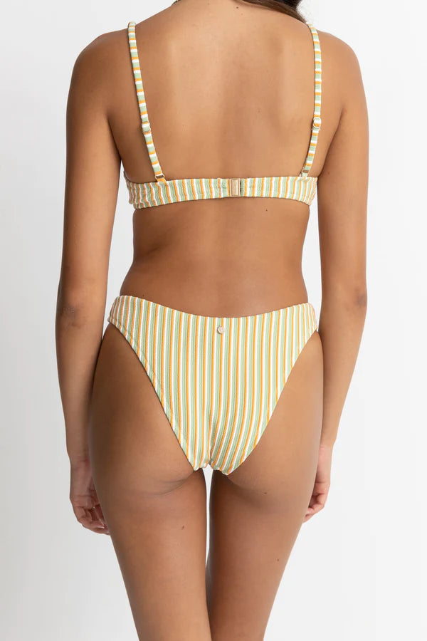 Rhythm Sunbather Stripe Hi Cut Pant - Green