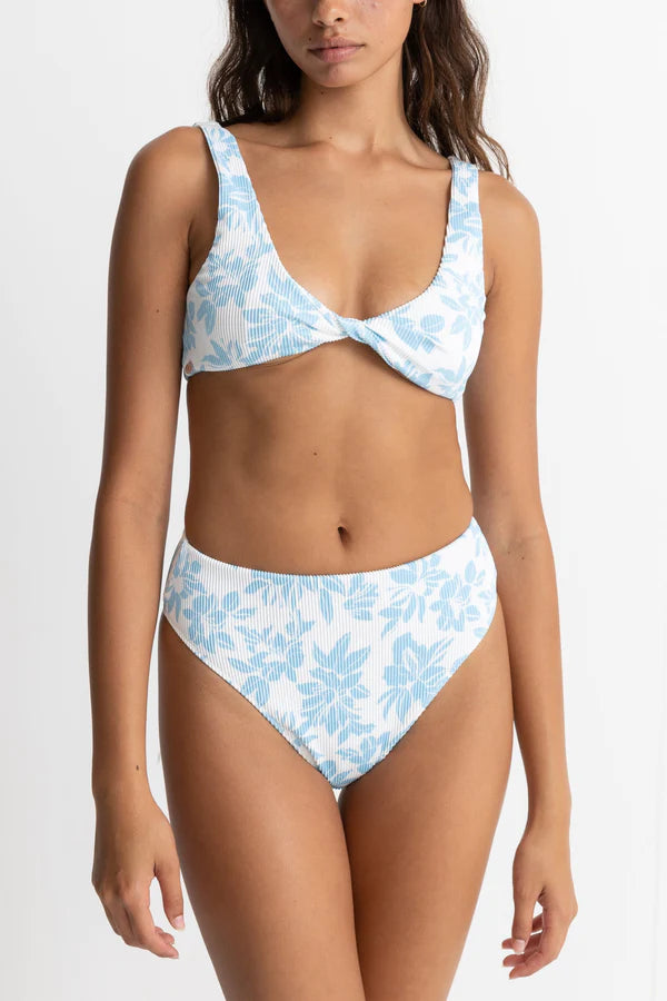 Rhythm Grace Floral Twist Front Top - Blue