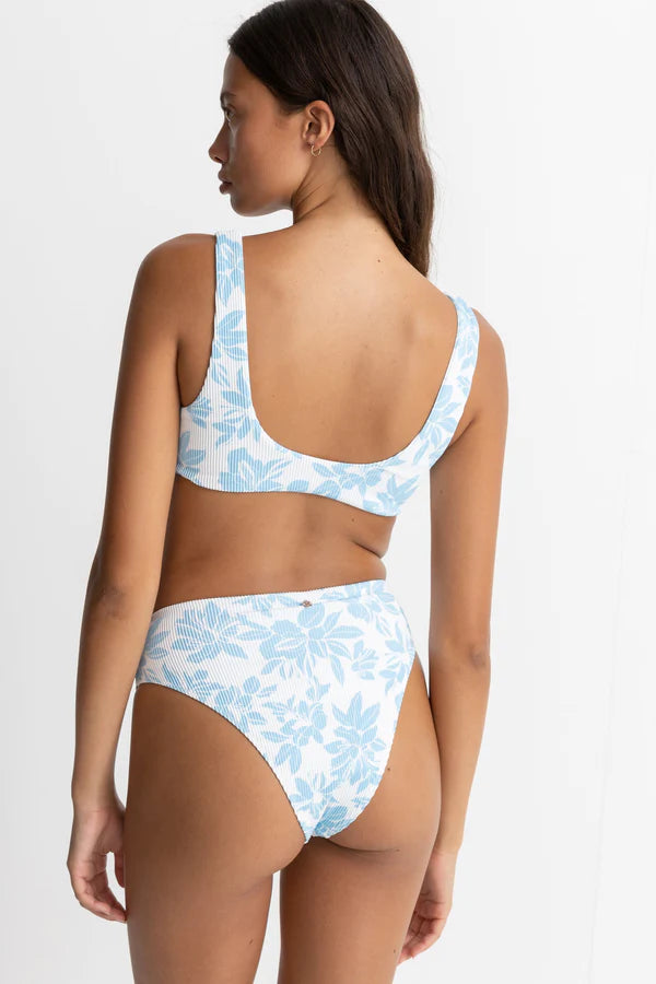 Rhythm Grace Floral Twist Front Top - Blue