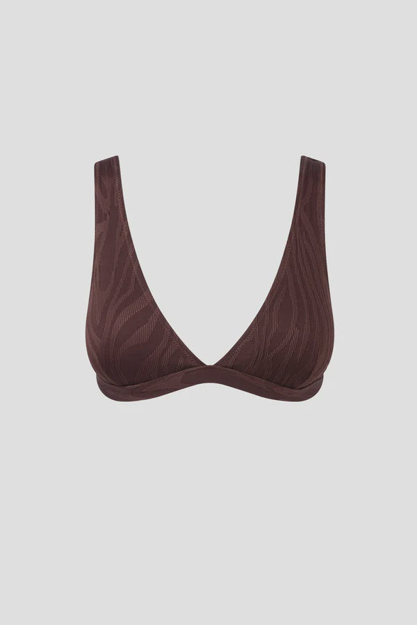 Rhythm Amazon Tall Tri Top-Chocolate