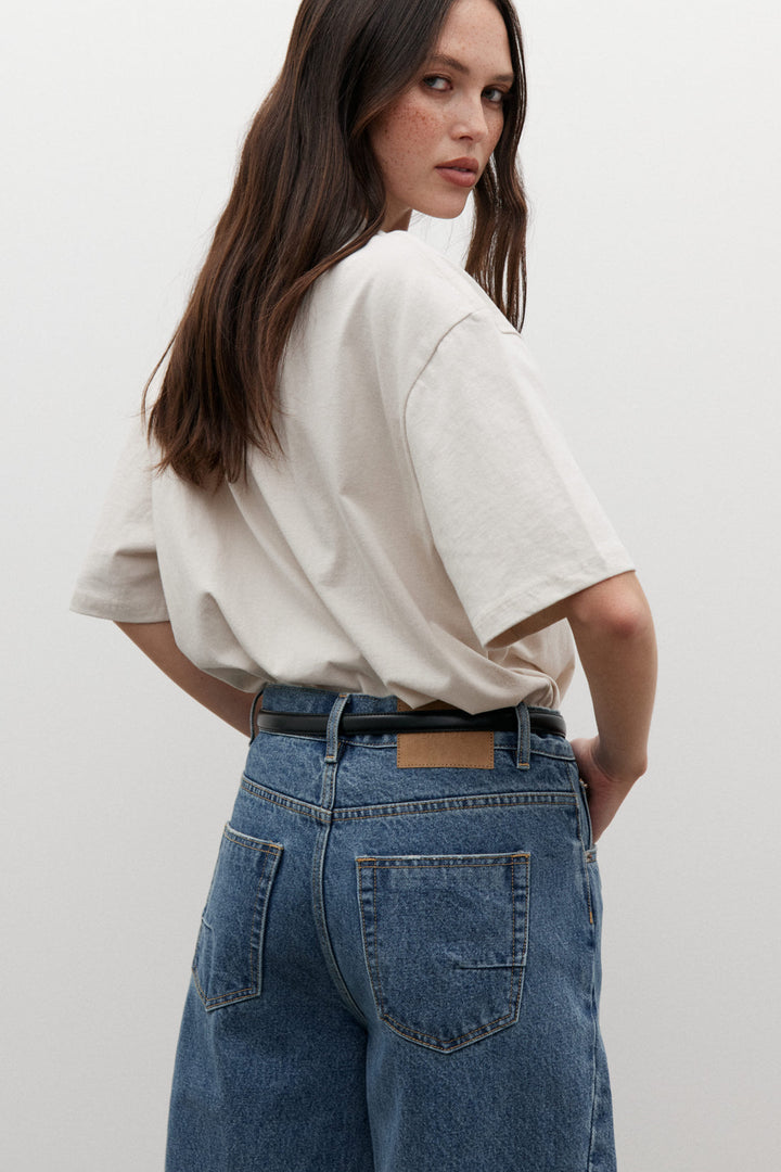 Bayse Jonas Boyfriend Tee - Oatmeal