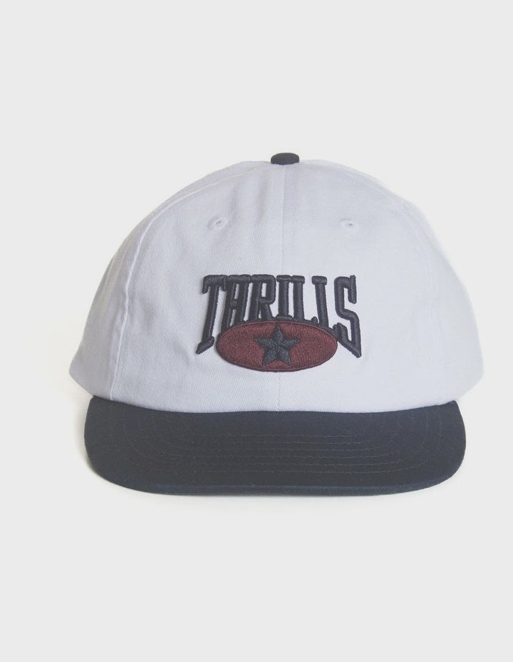 Thrills Full Ride 6 Panel Cap- White