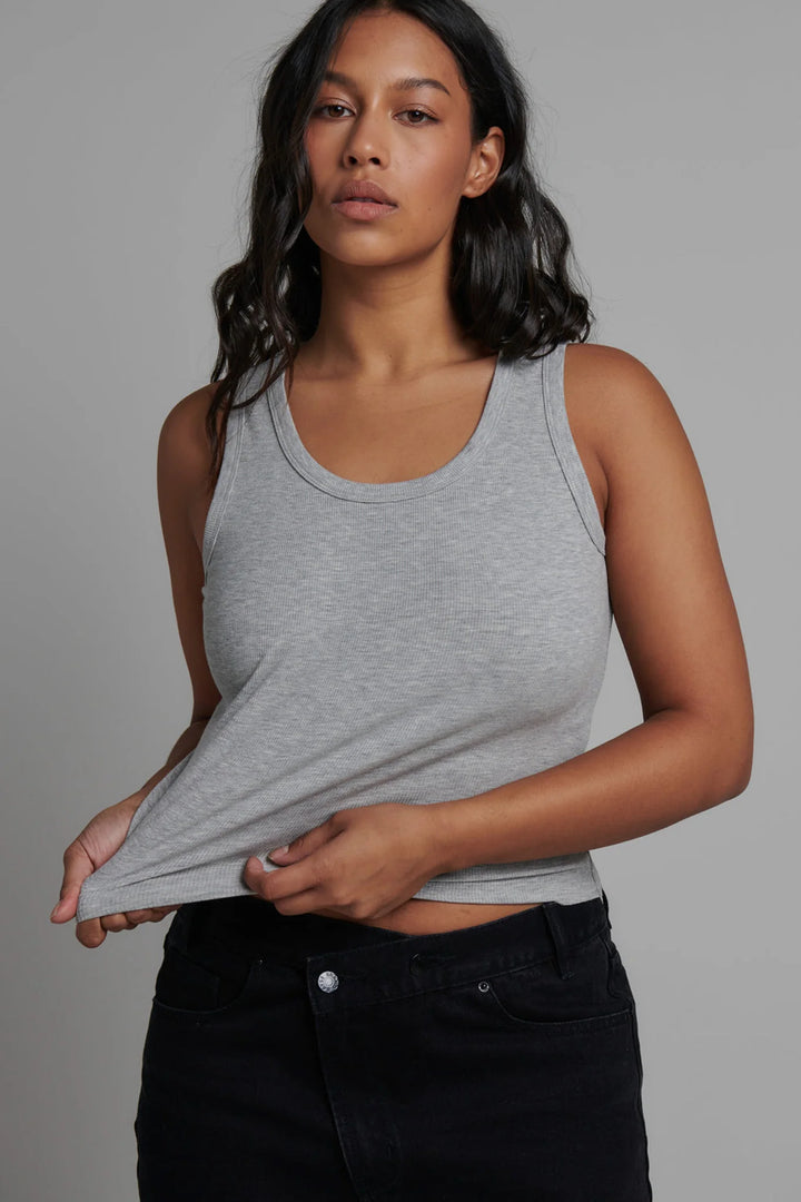Bayse Cassia Tank - Grey Marle