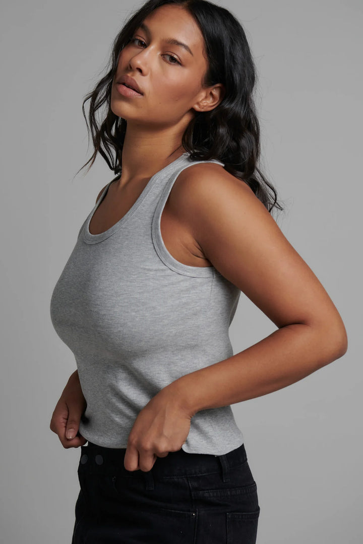 Bayse Cassia Tank - Grey Marle