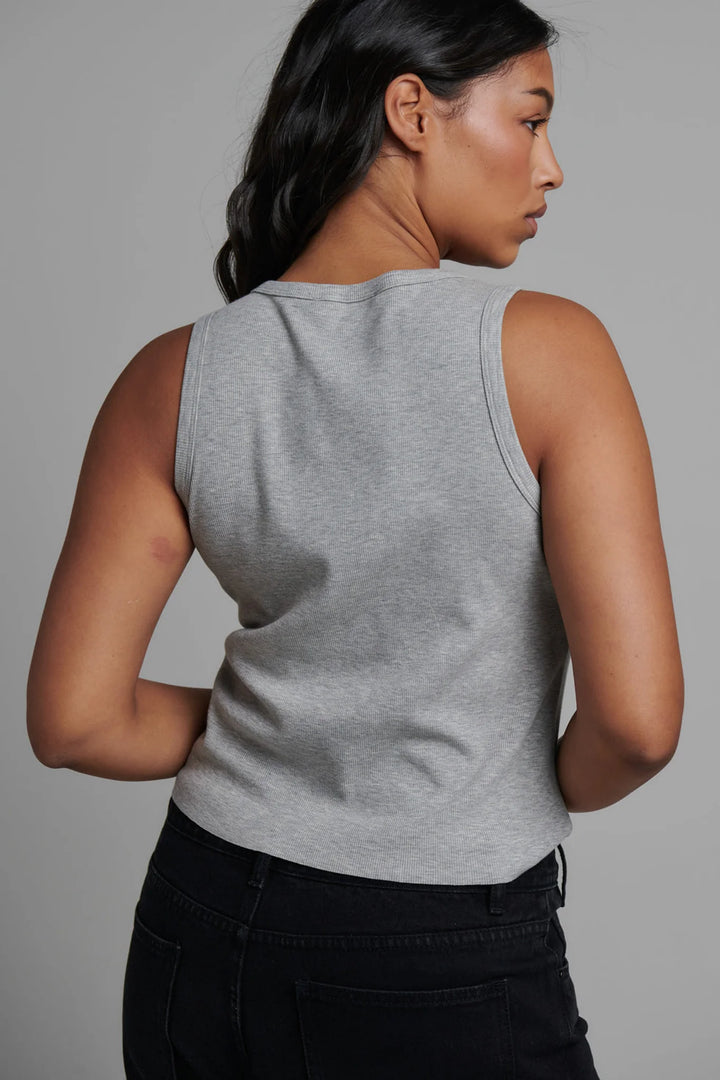 Bayse Cassia Tank - Grey Marle