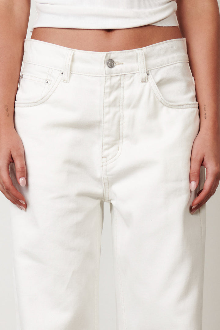 Bayse Perry Denim Jean - Geisha White