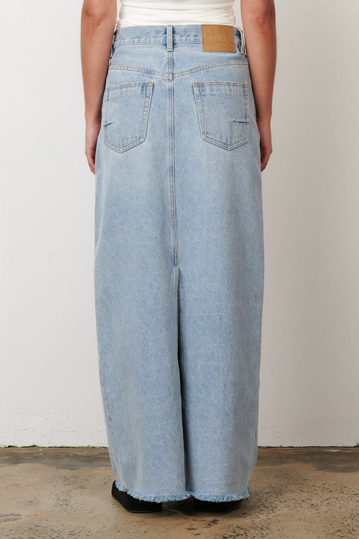Bayse Hudson Maxi Skirt- Saltwater Blue