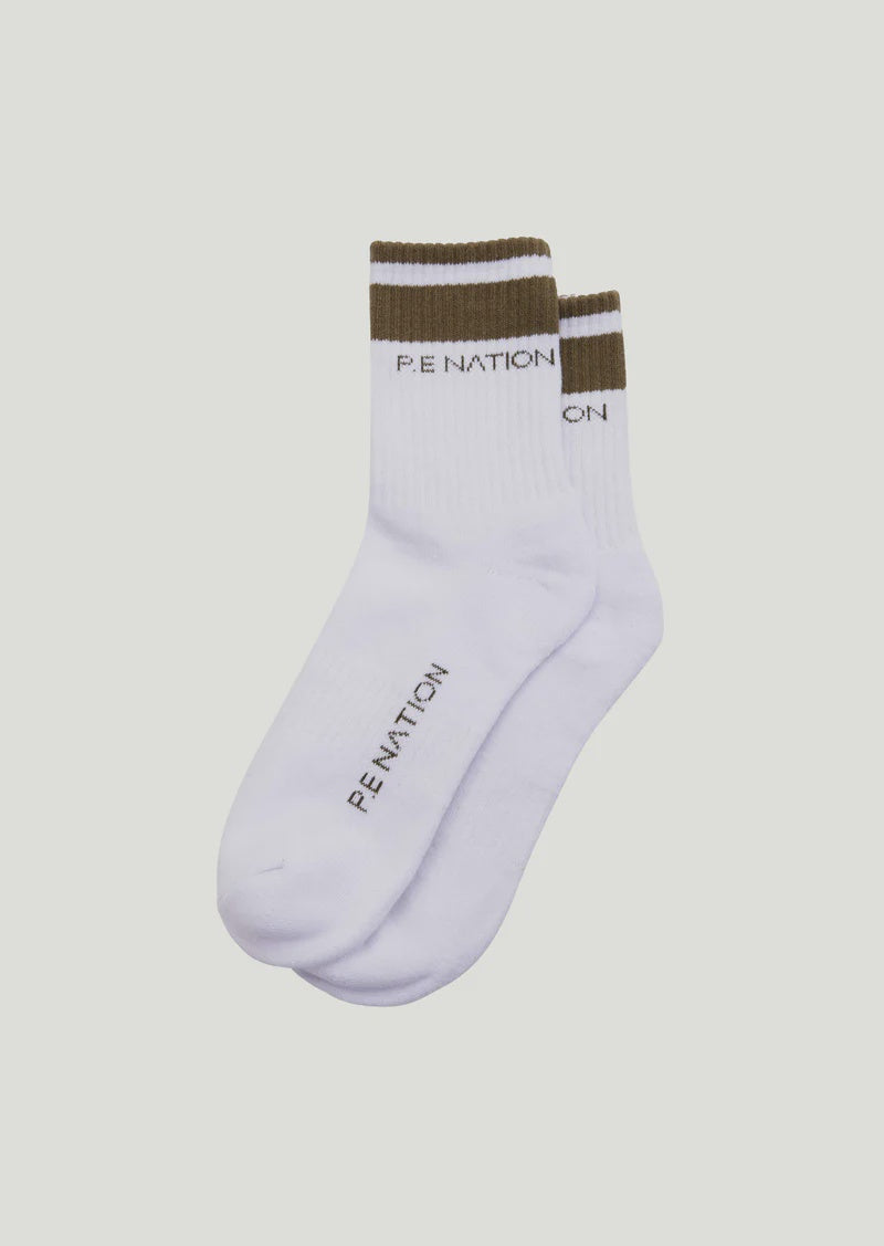 P.E Nation Homage Sock - Khaki