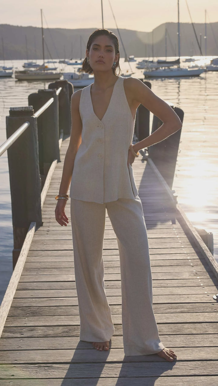 Staple The Label Alba Pants - Natural Marle