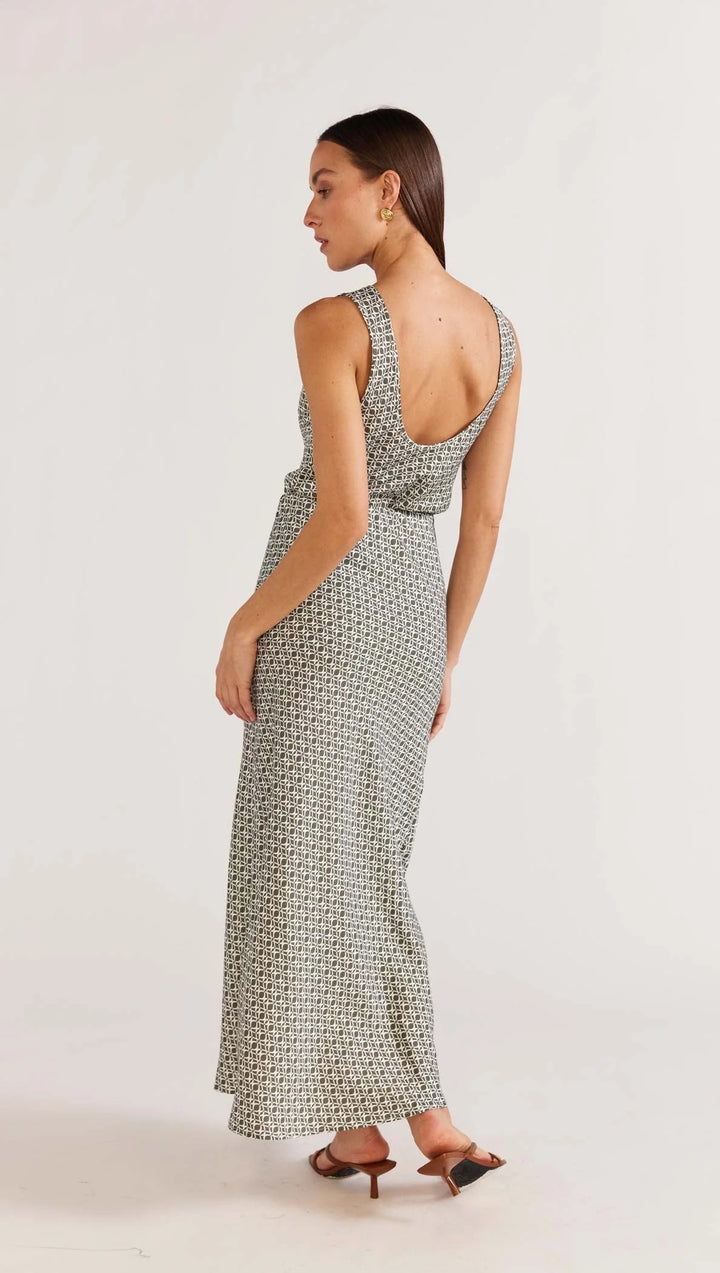 Staple The Label Cyprus Bias Skirt - Sage