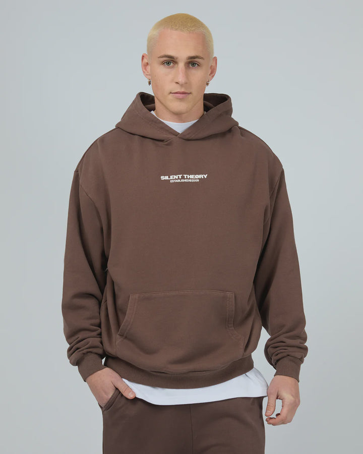 Silent Theory Essential Theory Hoodie - Chocolate