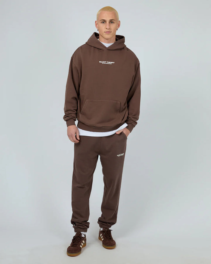 Silent Theory Essential Theory Hoodie - Chocolate