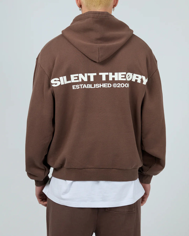 Silent Theory Essential Theory Hoodie - Chocolate