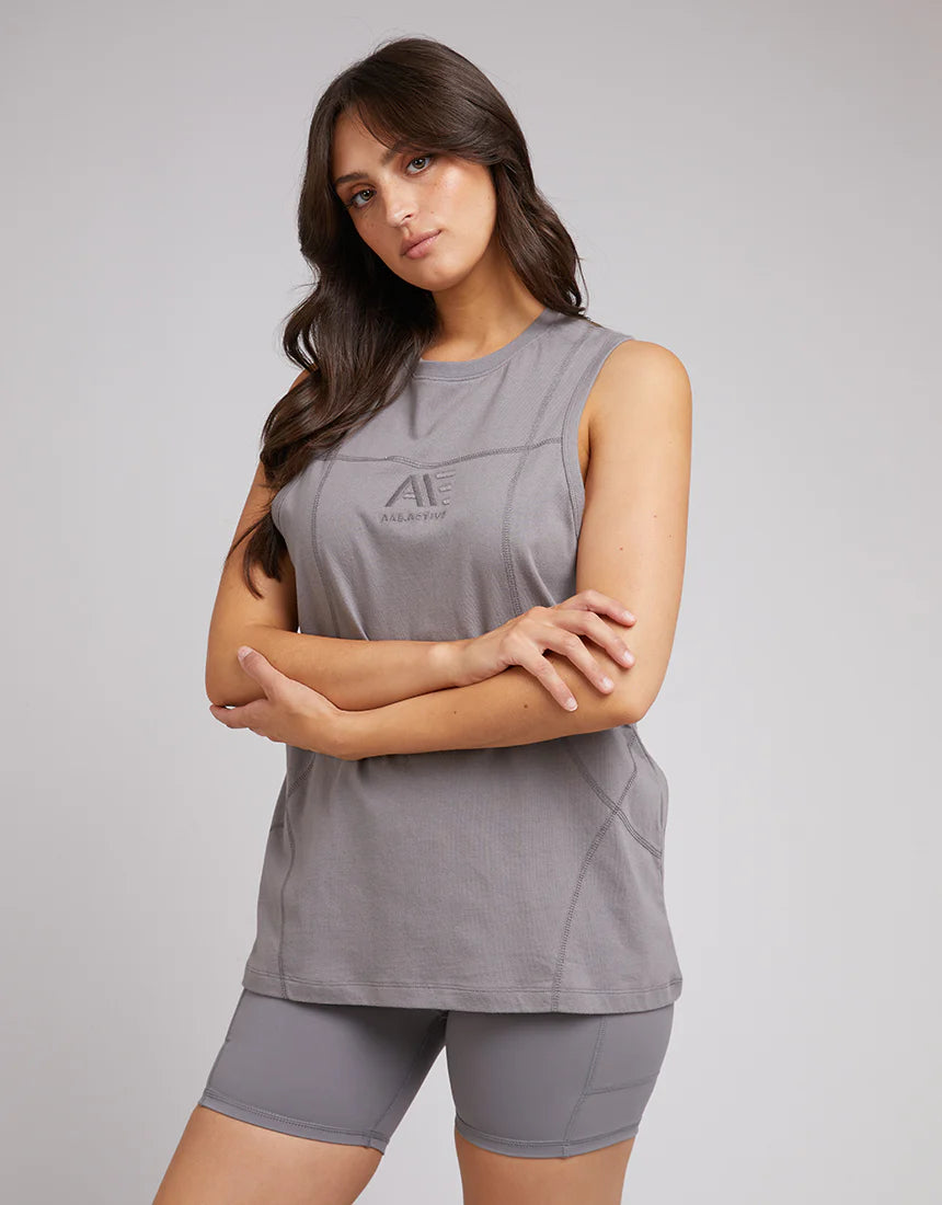 All About Eve Anderson Tank - Charcoal