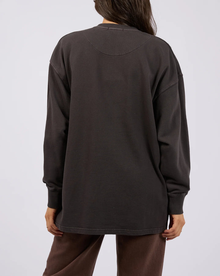 All About Eve AAE Washed Relaxed Crew - Washed Black