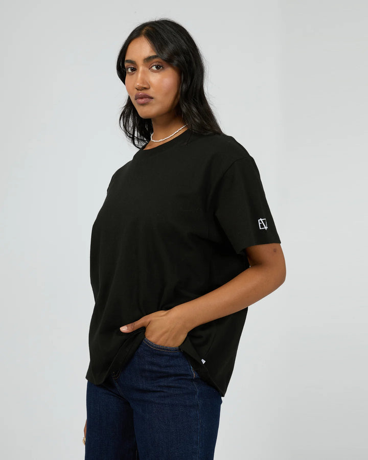 All About Eve Basic Monogram Tee - Black