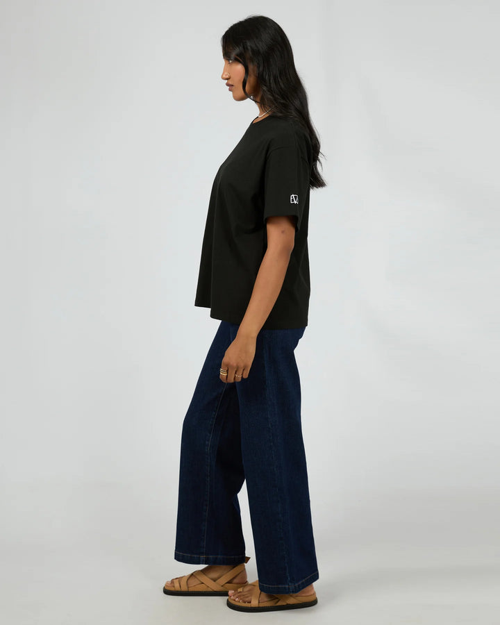 All About Eve Basic Monogram Tee - Black