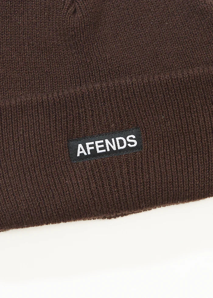 Afends Hometown Recycled Beanie - Coffee