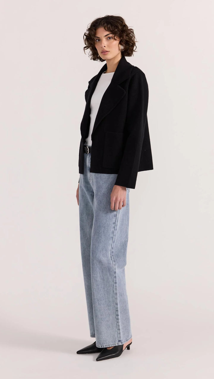 Staple The Label Aiden Crop Cardigan - Black