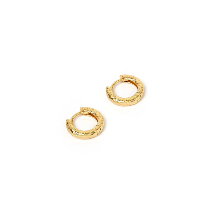 Arms Of Eve Luka Gold Huggie Earrings