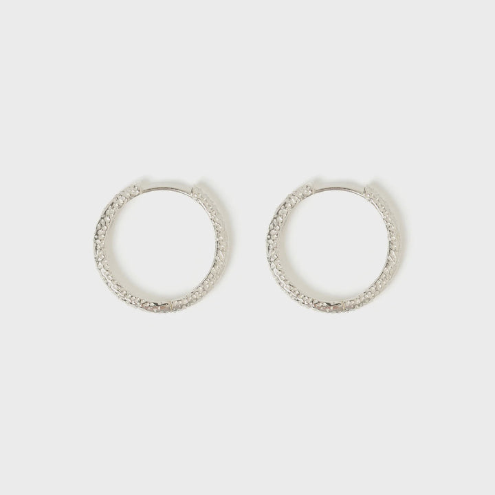 Arms Of Eve Arabella Silver Hoop Earrings
