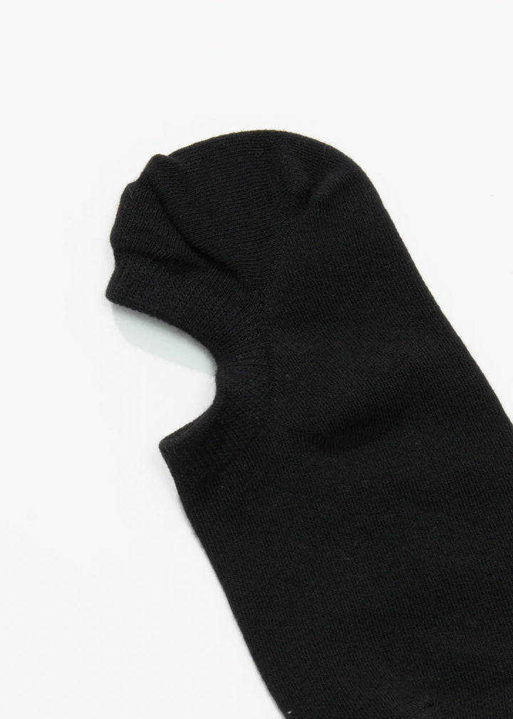 Afends Revolve Hemp No Show Socks - Black