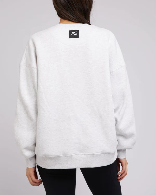 All About Eve Base Active Crew- Snow Marle