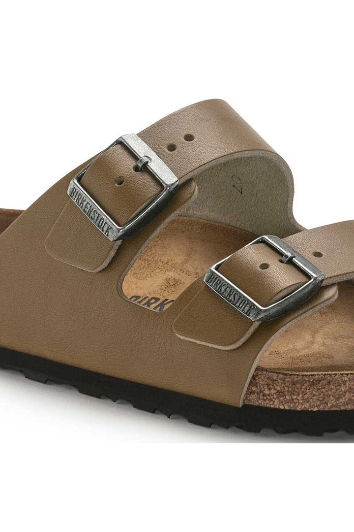 Birkenstock Arizona Vintage Wood Faded Khaki Natural Leather Regular