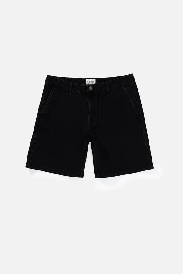 Rhythm Essential Denim Short - Black