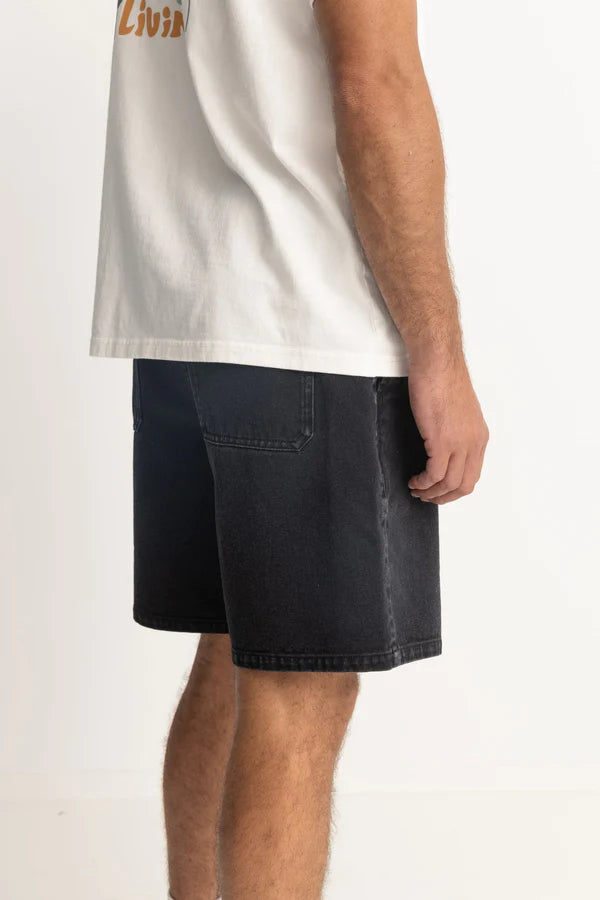 Rhythm Essential Denim Short - Black