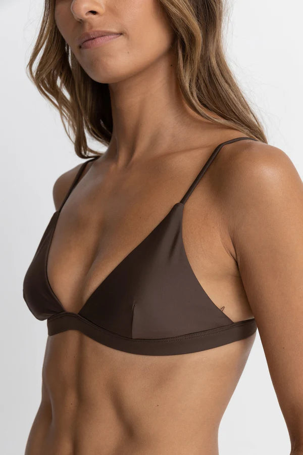 Rhythm Classic Bralette Top-Chocolate