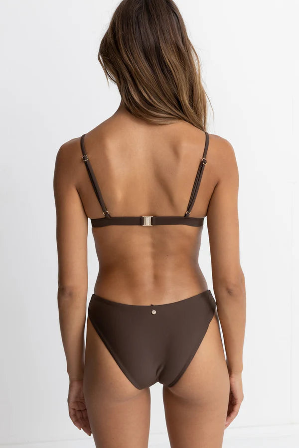 Rhythm Classic Bralette Top-Chocolate