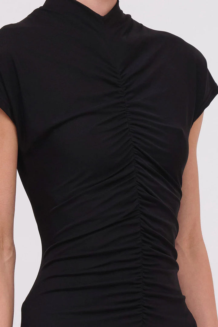 Suboo Christy Mesh Cap Sleeve Dress - Black