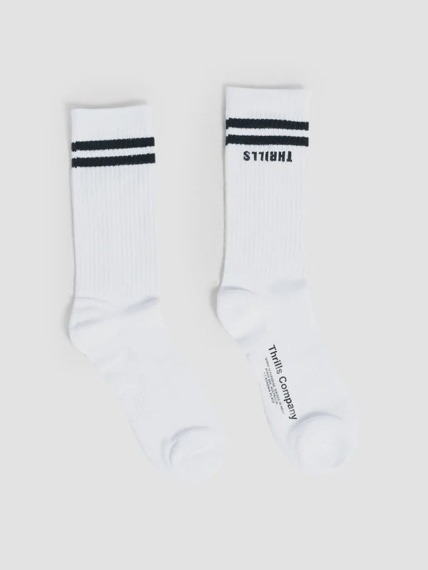 Thrills Minimal Thrills 5 Pack Sock- White