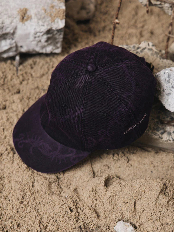 Thrills x Epøkhe Denim Scorpion Hat - Black/Purple