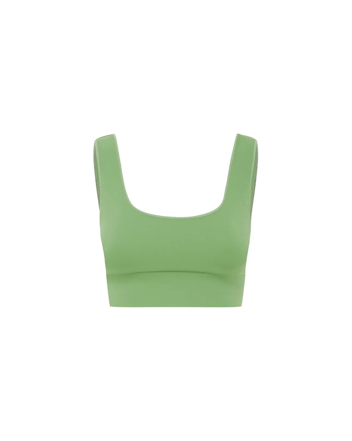 It's Now Cool The Contour Crop Top-Sage