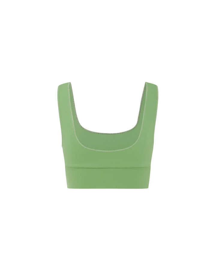 It's Now Cool The Contour Crop Top-Sage