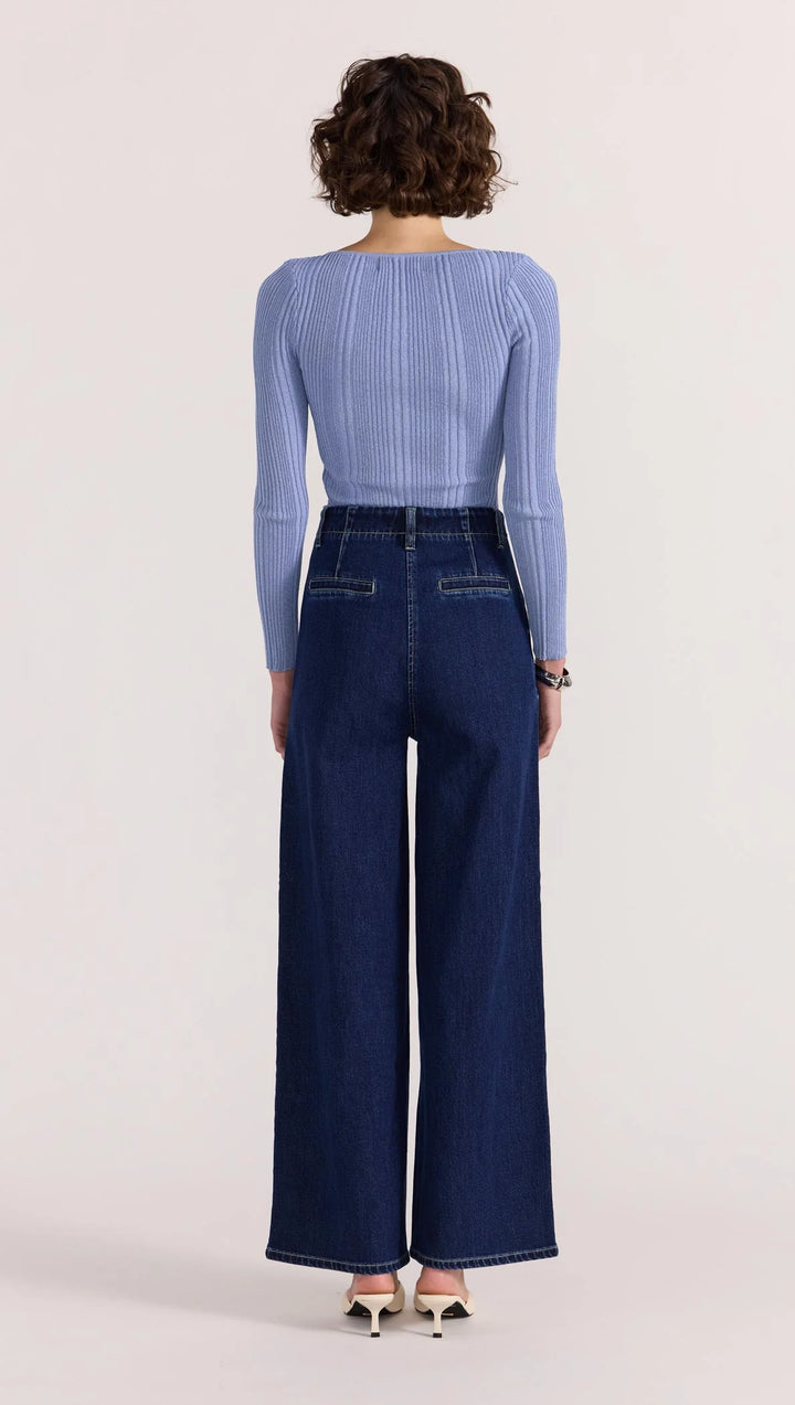 Staple The Label Lennox High Waist Jeans - Indigo