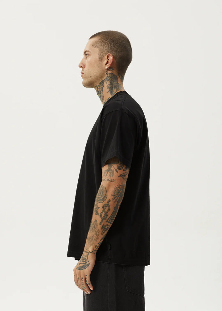 Afends Genesis Recycled Heavy Boxy Tee-Black
