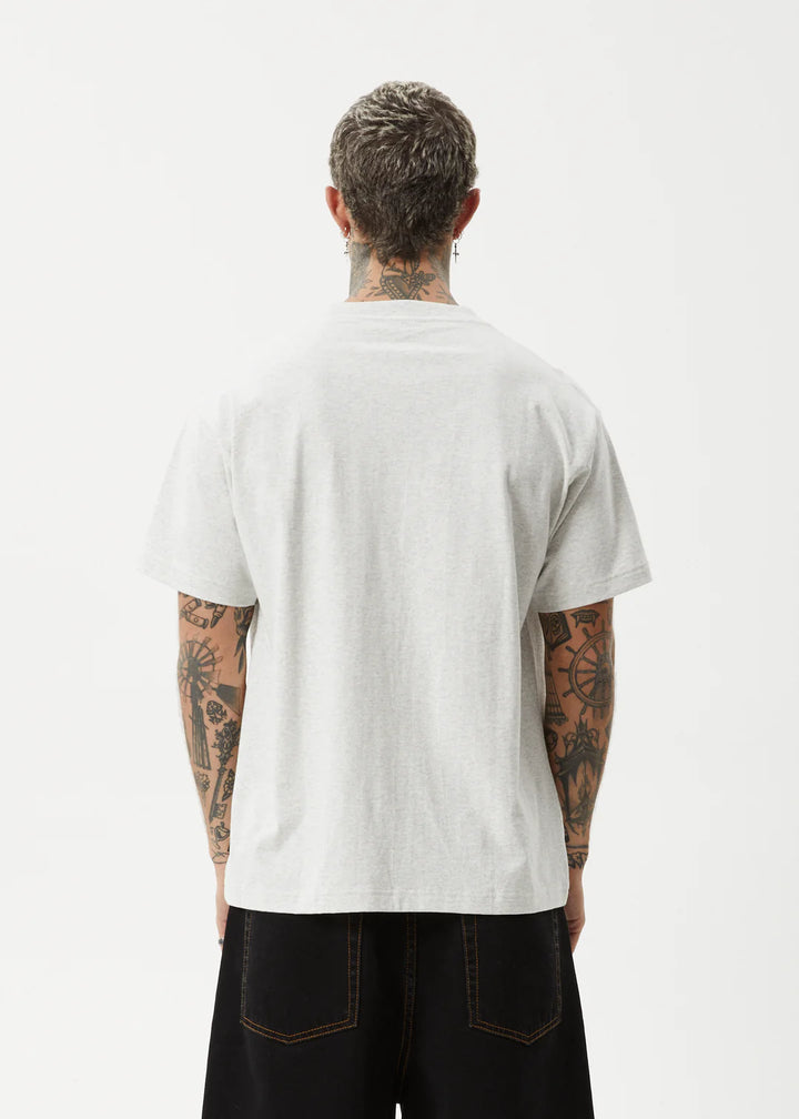 Afends Genesis Recycled Heavy Boxy Tee - Grey Marle