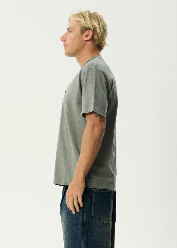 Afends Vinyl Retro Tee-Washed Sycamore