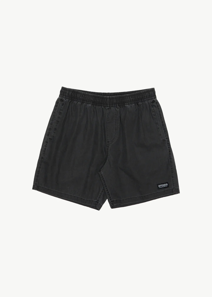 Afends Dopamine Swim Short 18"-Black Acid Wash
