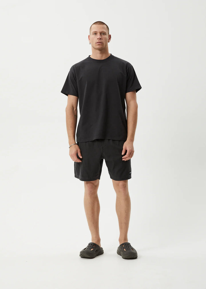 Afends Dopamine Swim Short 18"-Black Acid Wash