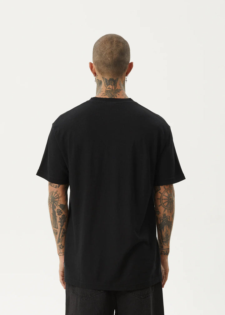 Afends Staple Hemp Boxy Fit Tee - Black