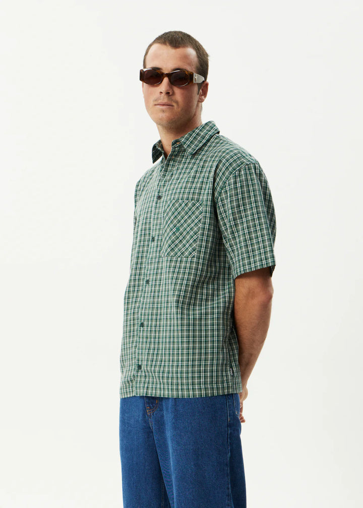 Afends Shipwreck Short Sleeve Shirt-Pine