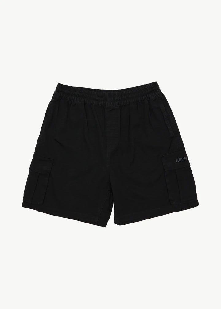 Afends Ripped Out 98 Oversized Cargo Short 20" - Black