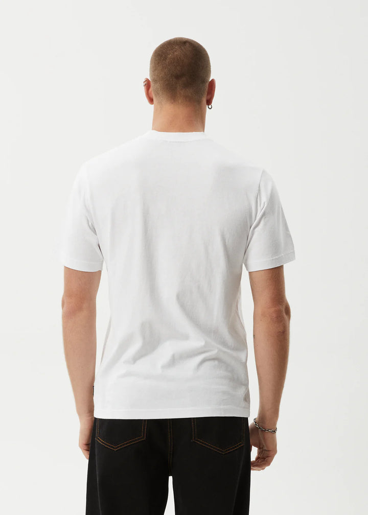 Afends Wired Recycled Retro Fit Tee - White