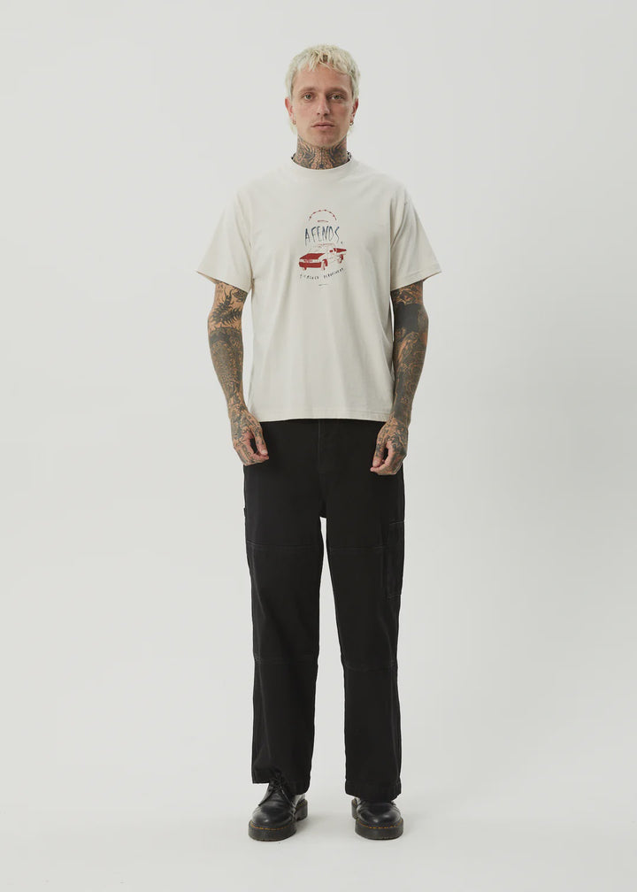 Afends Trayback Recycled Boxy Fit Tee - Moonbeam