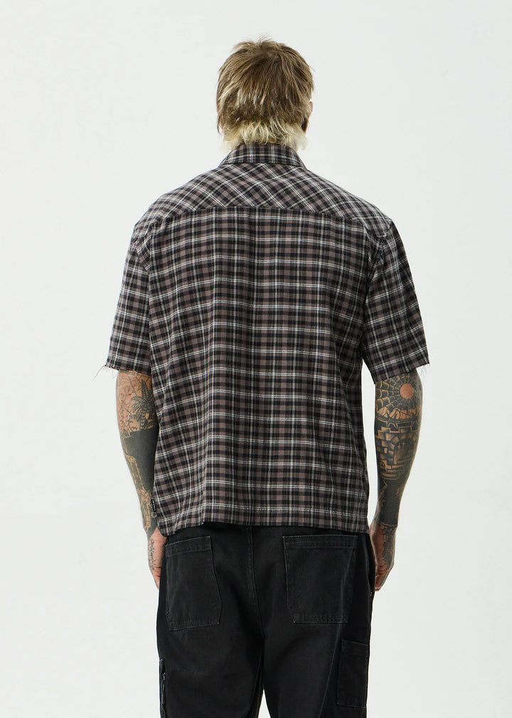 Afends Darkness Short Sleeve Shirt-Black